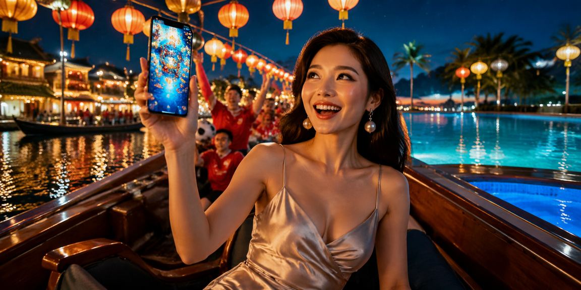 Khung cảnh đèn lồng Hội An về đêm gợi liên tưởng đến trò chơi bắn cá đổi thưởng trực tuyến phong cách Việt